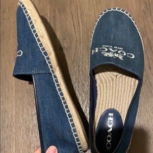 Coach Blue Slip On Shoes Women 7